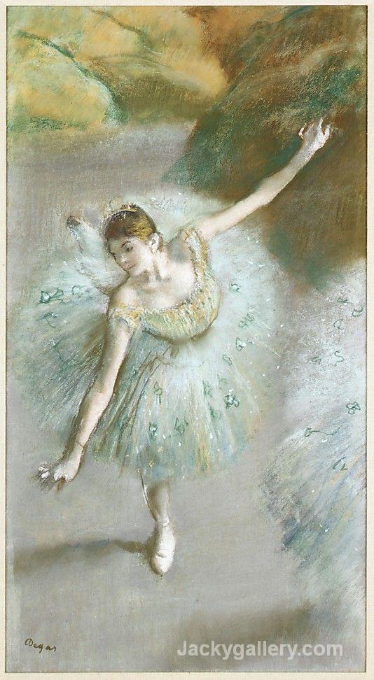 Dancer in Green. by Edgar Degas paintings reproduction